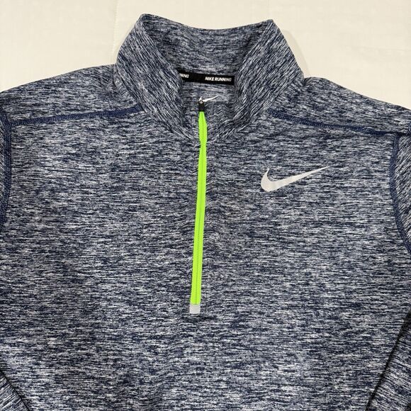 NIKE Men's Dri-Fit Element Half Zip Binary Blue Running Top - L - Picture 1 of 11
